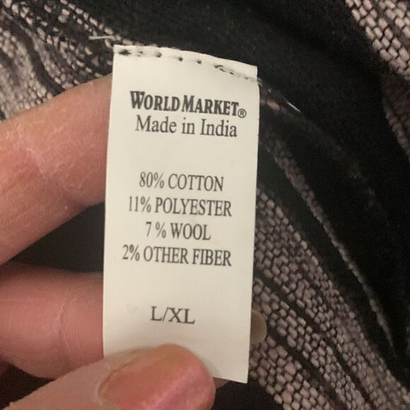 World Market NWT Kimono Cover Up With Front Pockets Size L/XL Made In India - Picture 13 of 17